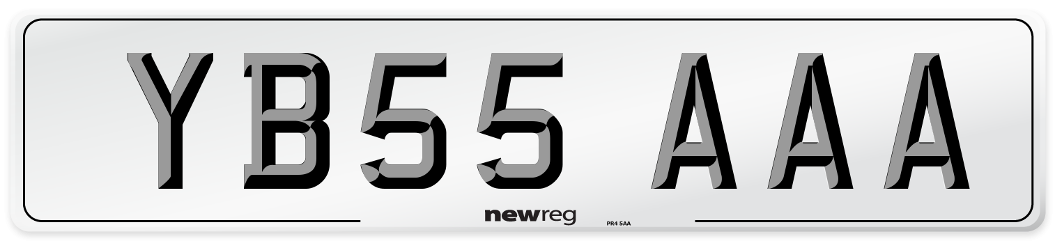 YB55 AAA Number Plate from New Reg